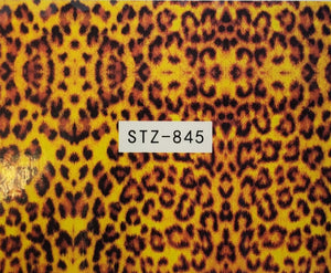 "Animal Print" Water Transfer Nail Decals  (11 Styles)
