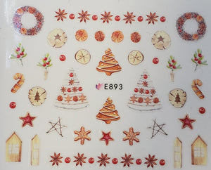"Christmas Friends" Water transfer nail decals (23 Styles)