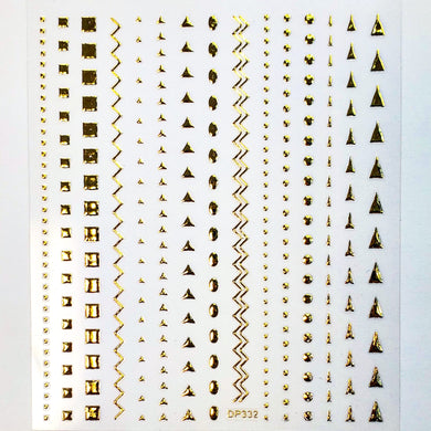 Geometric Shapes Nail Art Stickers