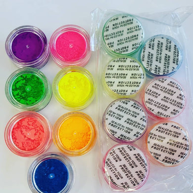 Neon Pigment Powder Set