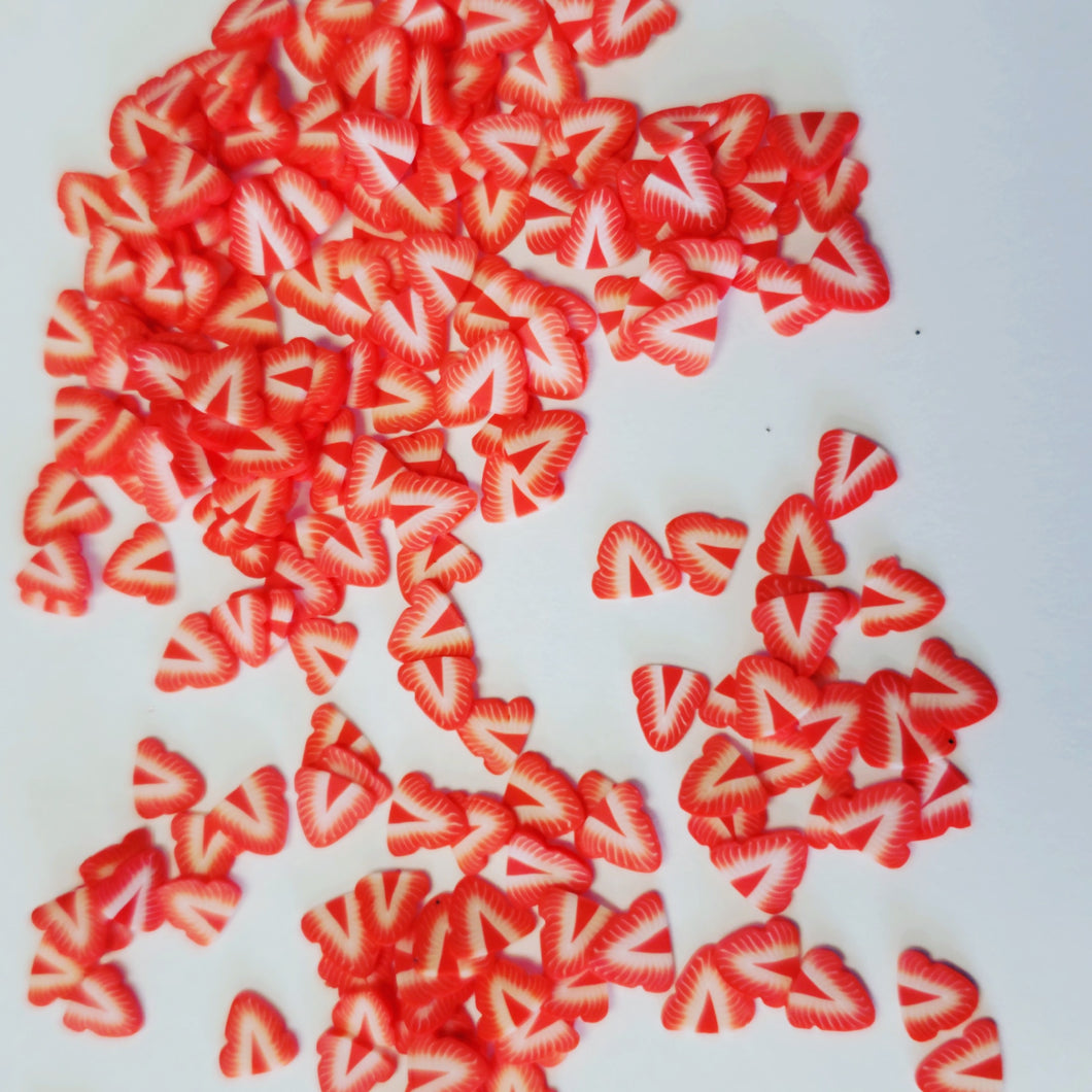 Strawberry fimo slice nail art (2.5g)