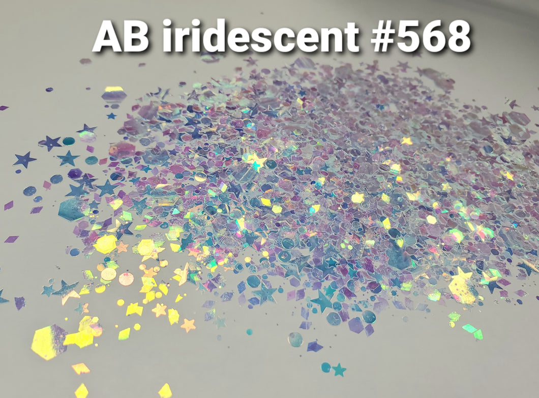 AB iridescent color pop glitter #568