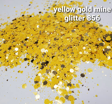 Yellow goldmine glitter 865