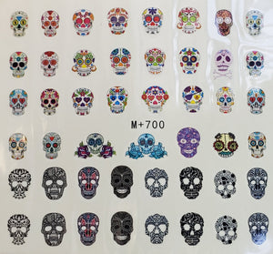 Skull Water transfer Nail Decals ( 6 styles)