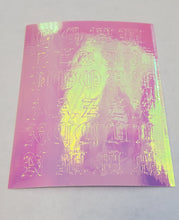 Holographic Old English Letter Nail Sticker (14 Tones)
