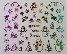 Christmas Rainbow Nail Stickers