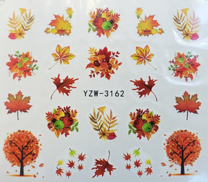 Thanksgiving Water Transfer Nail Decals (25 Styles)