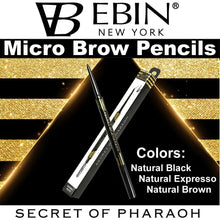 Ebin "Secret of Pharaoh" Micro Brow Pencils (Black, Expresso, or Brown)