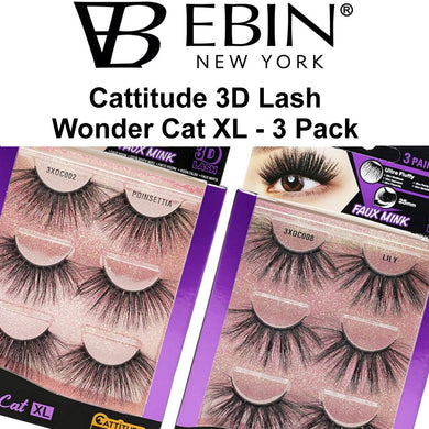 Ebin Wonder Cat 3D XL 25mm Lash - 3 Pack