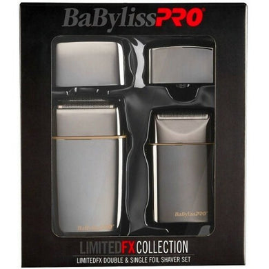 BaBylissPRO LimitedFX Collection - Metal Double & Single Foil Shaver Set