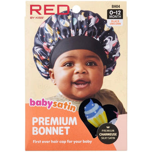 Red by Kiss Baby Satin Bonnet (0 ~ 12 Months)