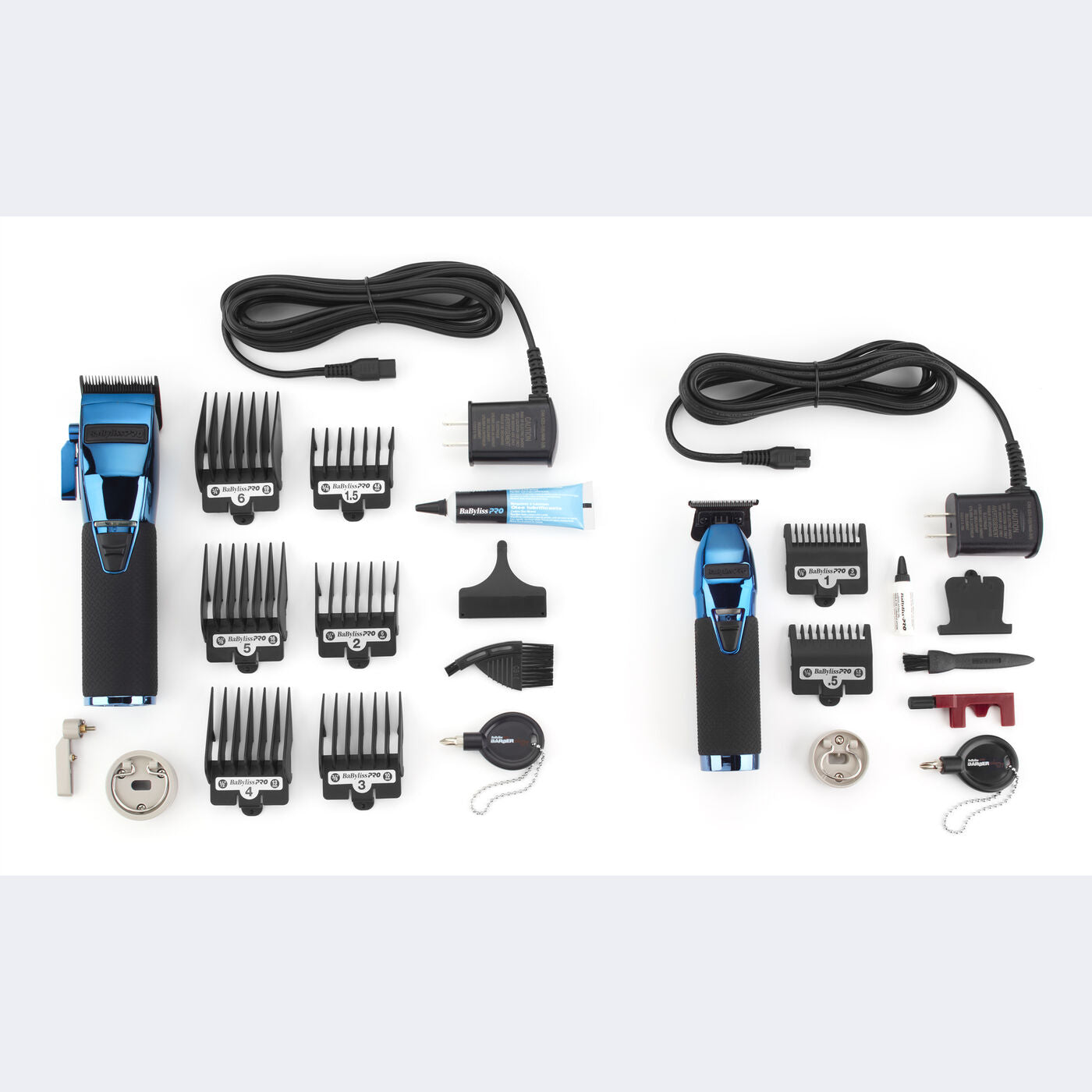 BaBylissPro Boost+ LimitedFX with Clipper, Trimmer & Charging Base Set (Blue Chrome)