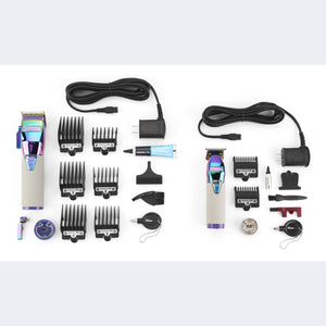 BaBylissPro Boost+ LimitedFX with Clipper, Trimmer & Charging Base Set (Iridescent)