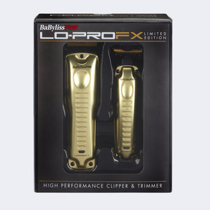 BaBylissPRO Lo-ProFX  High Performance Gold Clipper & Trimmer - Limited Edition