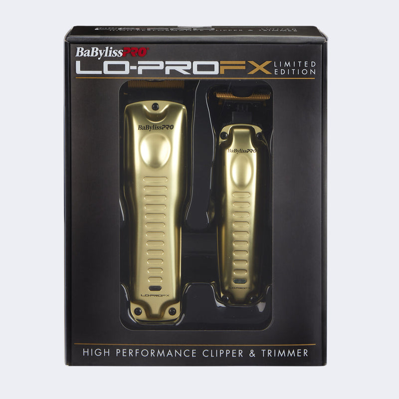 BaBylissPRO LoProFX High Performance Gold Clipper & Trimmer