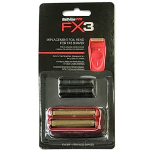 BaBylissPRO FX3 Replacement Foil & Cutter for FX3 Shaver - (Red)