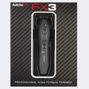 BaBylissPro FX3 Professional High-Torque Trimmer in Black