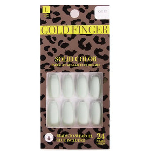Gold Finger Solid Colors Full Nail - GC12 Magic Mint