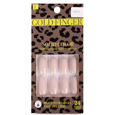 Gold Finger Solid Colors Full Nail - GC13 Magnolia
