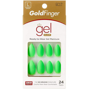 Gold Finger Solid Colors  Full Nail - GC17 Lime
