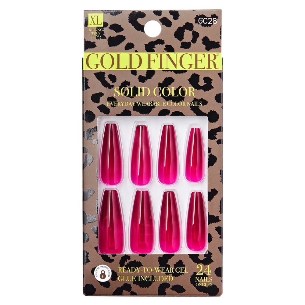 Gold Finger Solid Colors Full Nail - GC28 Cotton Candy