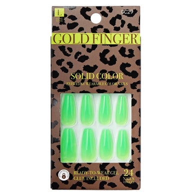 Gold Finger Solid Colors Full Nail - GC29 Hello