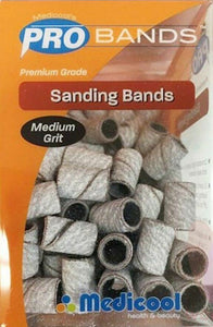 Medicool Bands, Zebra White Sanding Bands 100 pcs. Box (Fine, Medium, or Coarse)