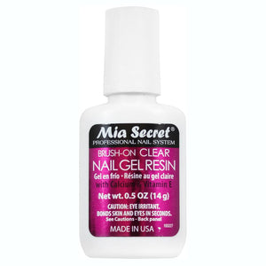 Mia Secret Gel Resin Activator - 1 oz + Brush-on Nail Resin 14g + Brush-On  Glue