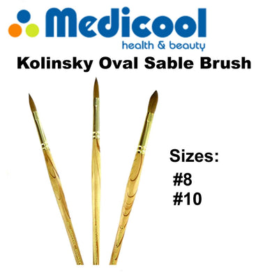 Medicool Kolinsky Oval Brush (Sizes #8 and #10)