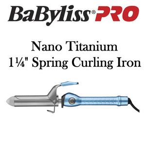 BaBylissPRO Nano Titanium - Spring 1¼" Curling Iron