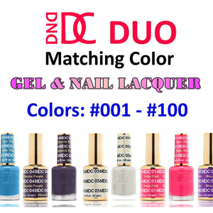 DND DC (001-100) Gel Polish & Nail Lacquer Duos