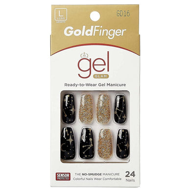 Gold Finger Trendy Full Nail - GD16 Shooting Stars