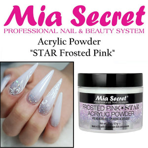 Mia Secret Acrylic Powder - "STAR Frosted Pink" 2 oz