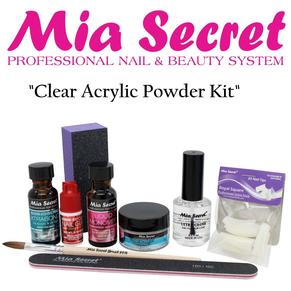 Mia Secret Kit - Clear Acrylic Powder