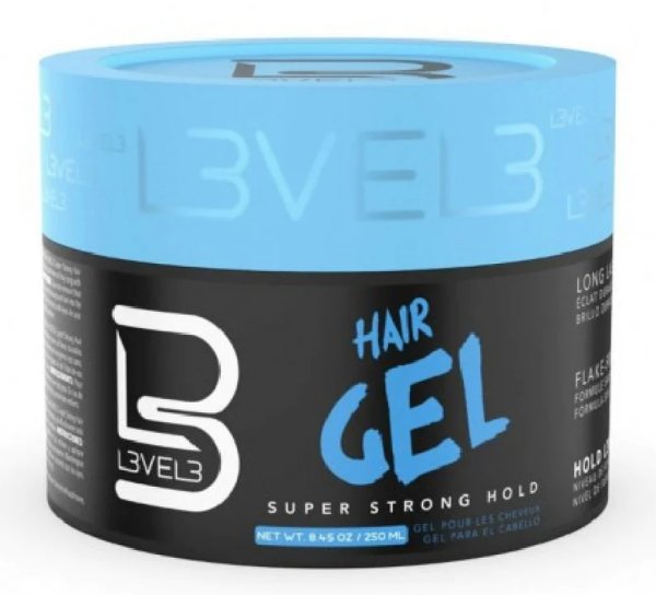 L3VEL3 - Hair Gel 250ml (8.45oz) Super Strong Hold – EP Beauty Supply