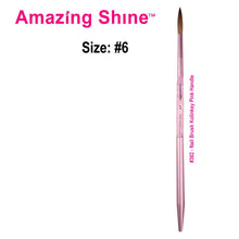 Amazing Shine Kolinsky Round Nail Brushes (#6, #8, #10)