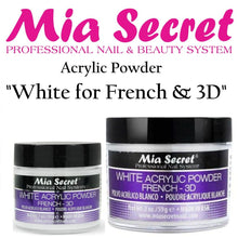 Mia Secret Acrylic Powder - "White" for French & 3D 1 oz / 2 oz / 4 oz