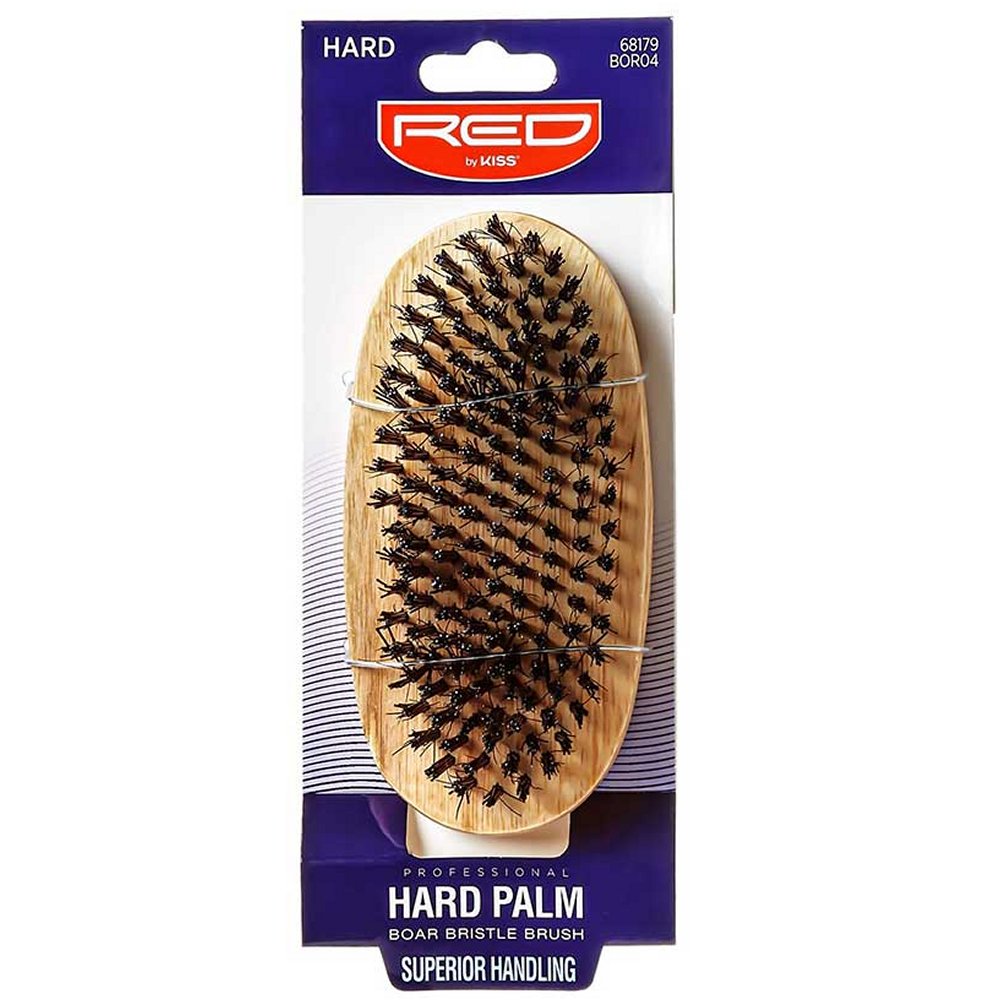 Red by Kiss Professional Boar Brush - Hard Bristle