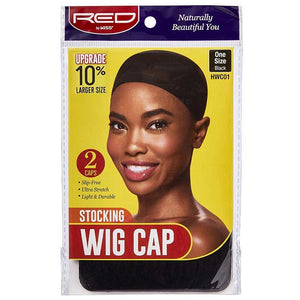 Red by Kiss Stocking Wig Cap (2 Pack)
