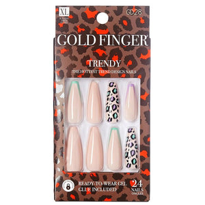 Gold Finger Trendy Full Nail - GD28 Ready to Love