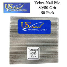 US Nail 5" Zebra File 80/80