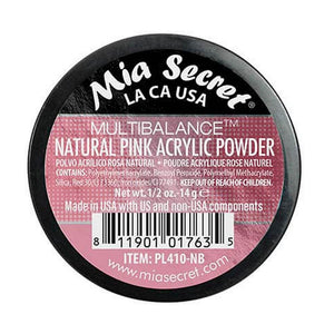 Mia Secret Acrylic Powder - MULTIBALANCE "Natural Pink", various sizes