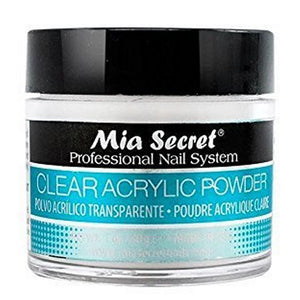 Mia Secret Acrylic Powder - "Clear" 1 oz / 2 oz / 4 oz / 8 oz / 24 oz