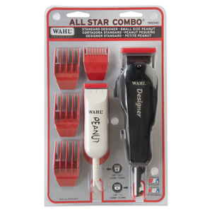 Wahl All Star Combo - Standard Size Designer and Miniature Peanut Clipper/Trimmer